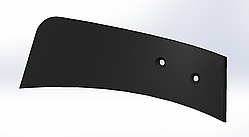 Накладка на кутознім плуга Unia Rolland пластиковий композитний Текрон