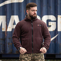 Куртка флісова чоловіча Grifon  Осло двохсторонній фліс шоколад-бежевий (M-ХXL)