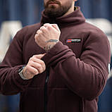 Куртка флісова чоловіча Grifon  Осло двохсторонній фліс шоколад-бежевий (M-ХXL), фото 5