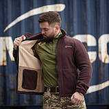 Куртка флісова чоловіча Grifon  Осло двохсторонній фліс шоколад-бежевий (M-ХXL), фото 6