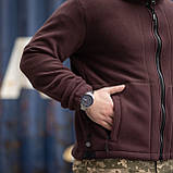 Куртка флісова чоловіча Grifon  Осло двохсторонній фліс шоколад-бежевий (M-ХXL), фото 7