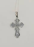 Хрест з розп'яттям зі срібла, фото 2