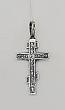Хрест з розп'яттям зі срібла, фото 2