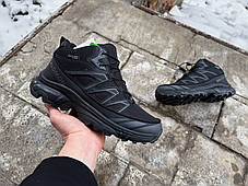 Чоловічі зимові кросівки з хутром Salomon XT-6 Gore-tex Black чорні водонепроникні, фото 4
