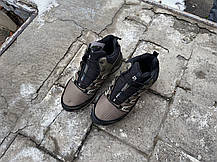 Чоловічі зимові кросівки з хутром Salomon XT-6 Gore-tex Grey коричневі водонепроникні, фото 6