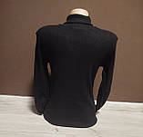 Жіночий гольф утеплений водолазка кашемір 42-48 чорний білий жовтий блакитний, фото 5