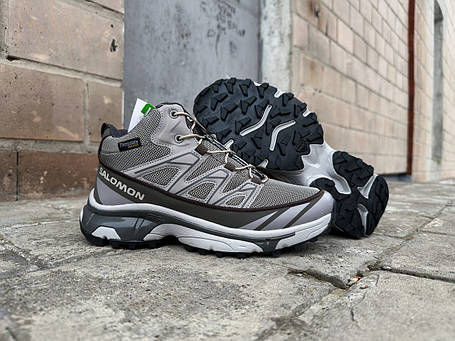 Чоловічі зимові кросівки з хутром Salomon XT-6 Gore-tex Beige бежеві водонепроникні, фото 1