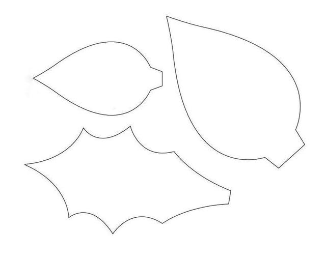 Викрійка пуансетії з фоамірану