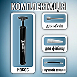 Ручний насос для накачування мячів для волейбольного футбольного баскетбольного м'яча голкою Hechpro (1101), фото 3