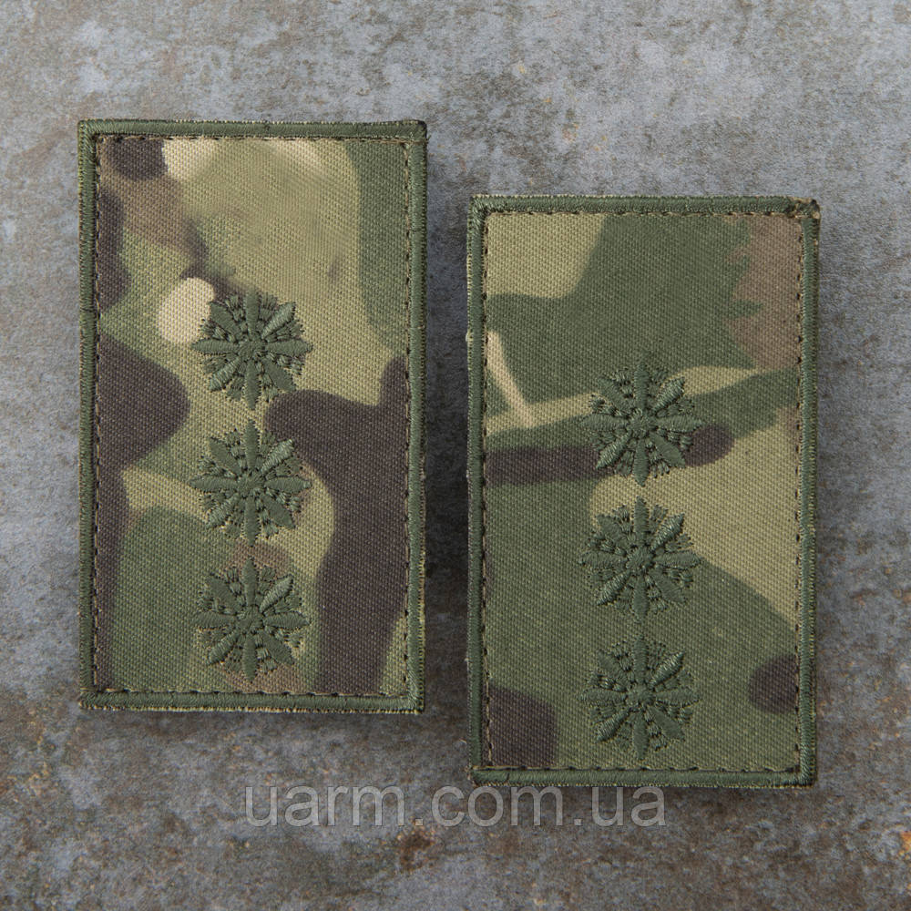 Погони НПУ Старший лейтенант комплект 2шт мультикам 8 х 5 см, фото 1