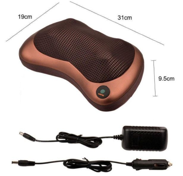 Розслаблюючий масажер для шиї з ик прогрівом, Автомобільний масажер, Масажери ET-804 для спини, фото 1