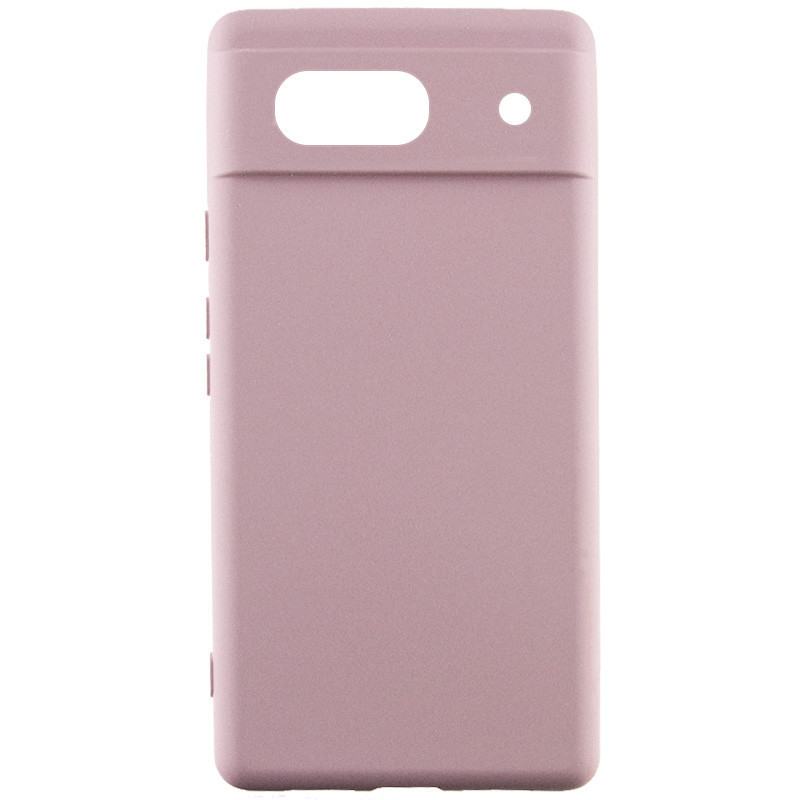 Чохол Silicone Cover Lakshmi Full Camera (AAA) для Google Pixel 8a | Мікрофібра Рожевий / Pink Sand, фото 1