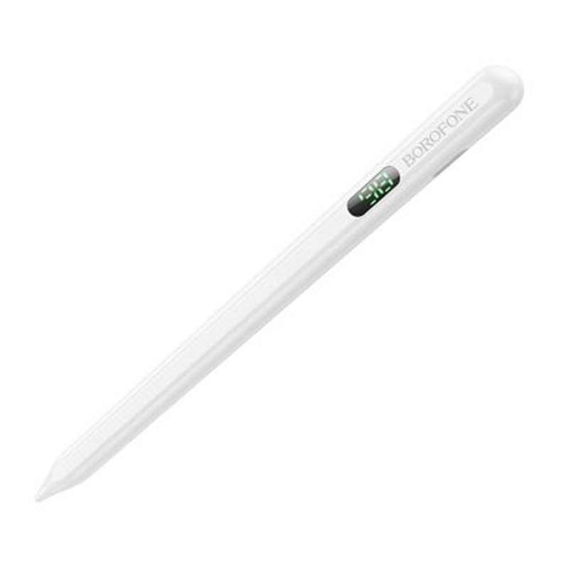 Стилус Borofone BG100 Universal active capacitive pen with digital display White