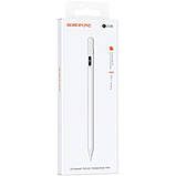 Стилус Borofone BG100 Universal active capacitive pen with digital display White, фото 3