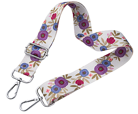 Ремінь для сумки через плече 38мм Кольоровий фурнітура нікель #29628