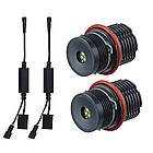 LED маркери "Ангельські очі" для BMW E39 E53 E60 E61 E63 E83 E87 | 40W Canbus | Білий колір