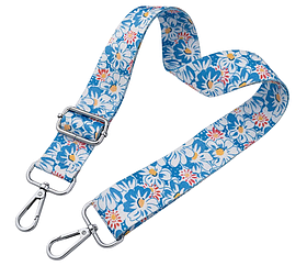 Ремінь для сумки через плече 38мм Кольоровий фурнітура нікель #29631