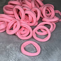 Набір гумок для волосся - 4 см, колір- рожевий, арт 016154, упаковка 25 шт, Рожевий