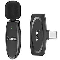 Мікрофон Hoco L15 Type-C Crystal lavalier wireless digital microphone black