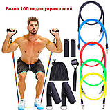Еспандер джгут для фітнесу exercise pipe, Джгут еспандер для заняття, Гумка PH-953 для крофіта, фото 4