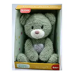 Нічник іграшка м'який Ведмедик D1031 проєктор зоряного неба