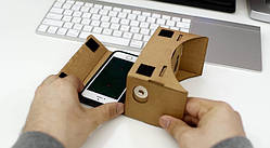 VR-окуляри з картону Google Cardboard, окуляри віртуальної реальності