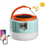Ліхтар кемпінг переносний 509-20LED, power bank, Li-Ion акумулятор, сонячна батарея, HE-614 ЗУ microUSB, фото 2