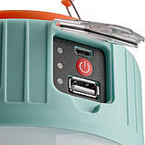 Ліхтар кемпінг переносний 509-20LED, power bank, Li-Ion акумулятор, сонячна батарея, HE-614 ЗУ microUSB, фото 7