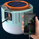 Ліхтар кемпінг переносний 509-20LED, power bank, Li-Ion акумулятор, сонячна батарея, HE-614 ЗУ microUSB, фото 4