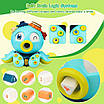 Інтерактивна іграшка восьминіг Розвиваюча музична гра сортер кольори барабан пальчикові ігри англійська, фото 8