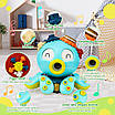 Інтерактивна іграшка восьминіг Розвиваюча музична гра сортер кольори барабан пальчикові ігри англійська, фото 4