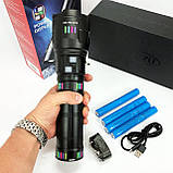 Тактичні ліхтарі для полювання G02-PM50-TG, Потужний кишеньковий ліхтарик, Лед DF-512 ліхтар ручний, фото 6