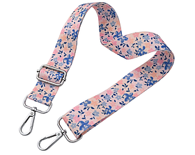 Ремінь для сумки через плече 38мм Кольоровий фурнітура нікель #29641