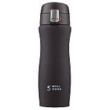 Термокухоль вакуумний Well Done WD-7164B 420 мл чорний, Термос для кави, TR-781 Термос похідний, фото 8