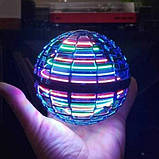 Літаючий спіннер flying fidget spinner, Літаючий шар-спінер, Іграшка літаюча куля, Куля бумеранг, фото 5