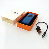Електроімпульсна дуга USB ZGP ABS, Акумуляторна запальничка подарункова, Запальничка NV-223 на зарядці, фото 8