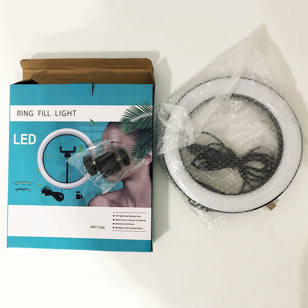 Лед кільце 20 см, Якісна кільцева лампа для блогу, Професійна кільцева лампа, Кільцева LG-542 лампа професійна, фото 1