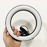 Лед кільце 20 см, Якісна кільцева лампа для блогу, Професійна кільцева лампа, Кільцева LG-542 лампа професійна, фото 3