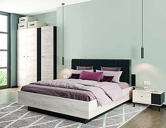 Спальня Тео 3д Артвуд/Антрацит Світ Меблів