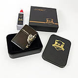 Запальничка бензин Zorro HL-302, Запальничка в подарунок, Сувенір запальничка, JQ-744 Бензинова запальничка, фото 4