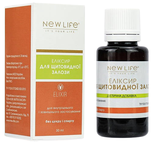 Еліксир Для щитовидної залози NEW LIFE 30 мл