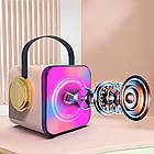 Бездротова Bluetooth колонка з 2 мікрофонами, USB, ZX-03 / Портативна блютуз колонка / Караоке для дітей, фото 4