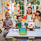 Бездротова Bluetooth колонка з 2 мікрофонами, USB, ZX-03 / Портативна блютуз колонка / Караоке для дітей, фото 8