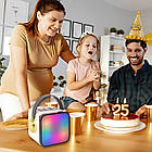 Бездротова Bluetooth колонка з 2 мікрофонами, USB, ZX-03 / Портативна блютуз колонка / Караоке для дітей, фото 6