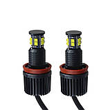 LED маркери "Ангельські очі" для BMW E60 E81 E82 E87 E88 E90 E92 E93 E70 E71 | 120w canbus | білий колір, фото 3
