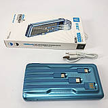 Павербанк з швидкою зарядкою для смартфонів 10000 mAh, Power Bank для телефону, ER-923 Стільниковий акумулятор, фото 3