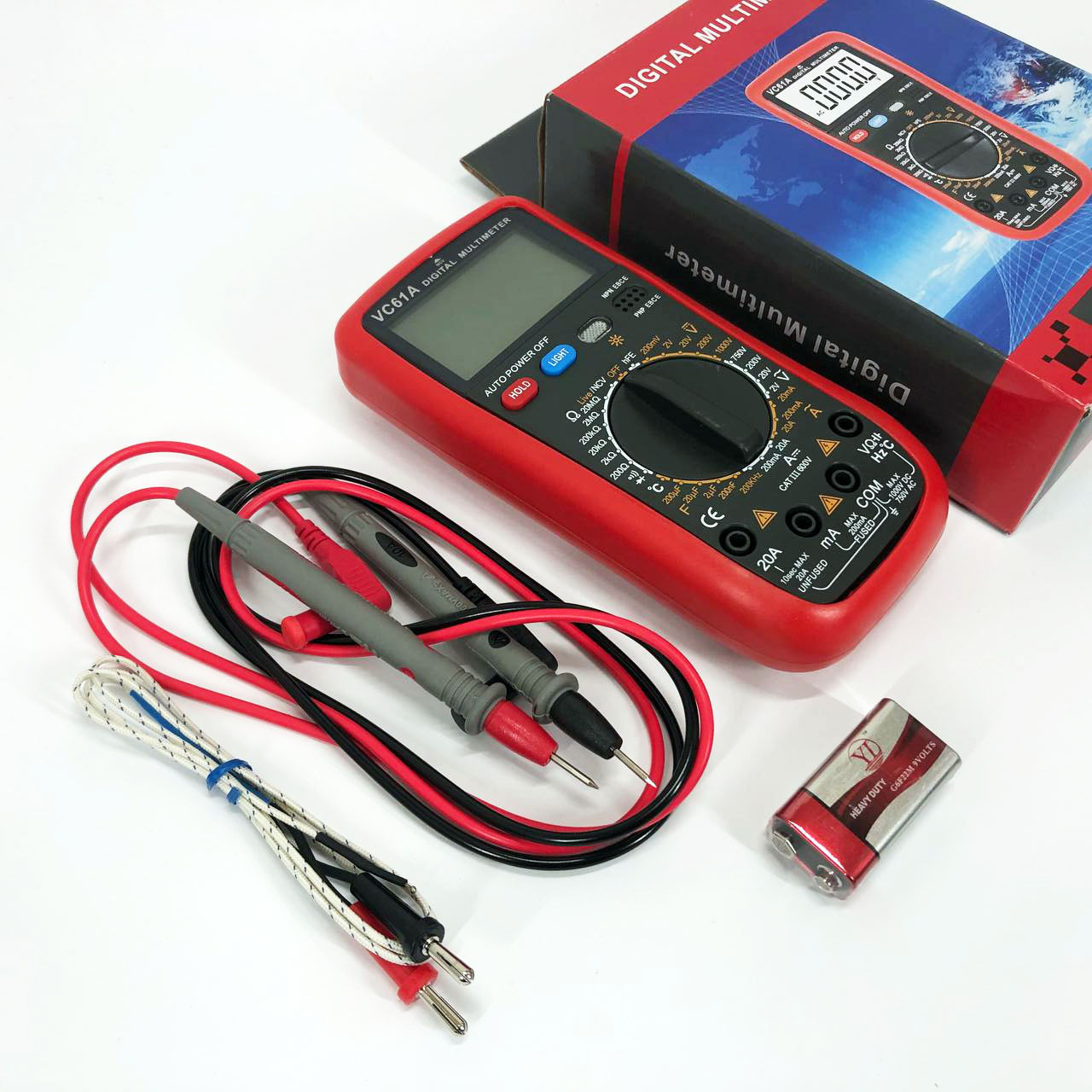 Універсальний мультиметр 61A UT/VC DIGITAL, Мультиметр для змінної напруги, Мультиметр FK-741 для автомобіля, фото 1