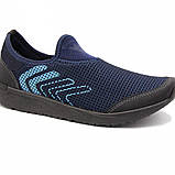 Кросівки чоловічі верх з дихаючої 44 размер, Полегшені чоловічі кросівки, Літні тканинні IU-325 кросівки літо, фото 4