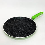 Зручна у використанні сковорода Con Brio CB-2424 24 см, Сковорода якісна LV-201 на плиту, фото 4