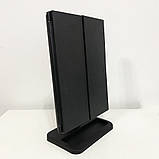 Потрійне дзеркало для макіяжу з підсвічуванням. XN-398 Колір чорний, фото 3